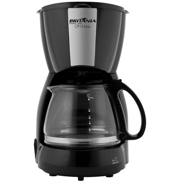 CAFETERA BRITANIA CP15 INOX NEGRA - 7009