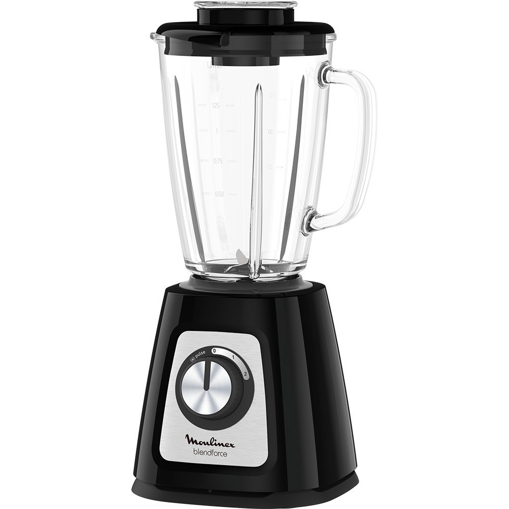 LICUADORA MOULINEX LM435 2V 1,75L 800W VASO VIDRIO NEGRO