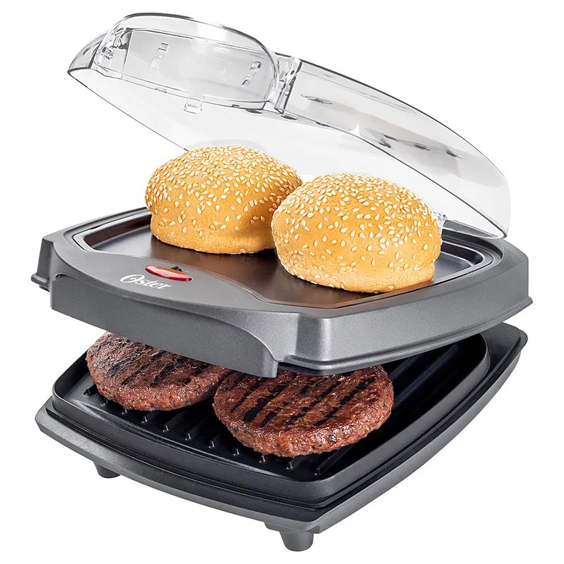 HAMBURGUESERA GRILL OSTER 2 EN 1 OGRL500-220-2